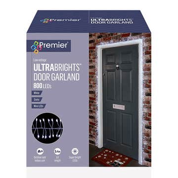 Premier 800 White LED UltraBright Cluster Lights, 5.5m, Multi-Action for Indoor & Outdoor Use – LV191441W